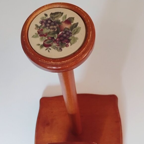 Vintage Cottagecore Wooden Paper Towel Holder - Picture 5 of 5